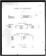 Table of Contents, Talbot and Dorchester Counties 1877